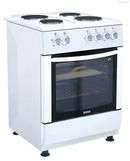 Haden HE61SW 60cm Solid Plate Single Cavity Electric Cooker - White