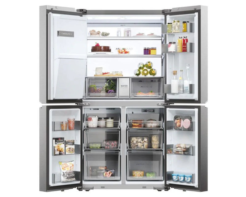 Haier HCR7918EIMP Cube Series Multi Door Platinum Plumbed American Fridge Freezer [10 YEAR PARTS & LABOUR GUARANTEE]