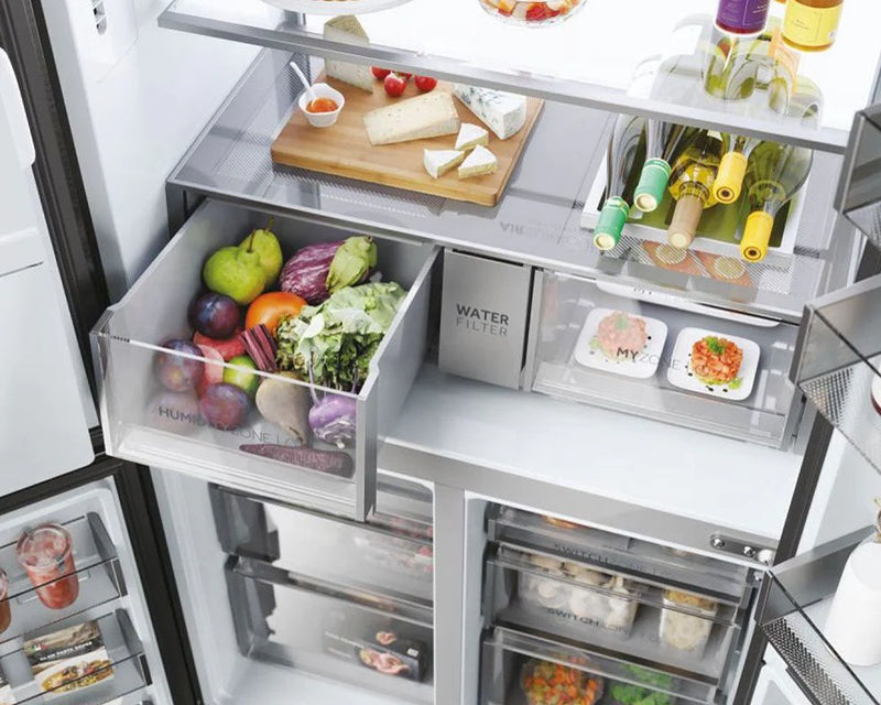 Haier HCR7918EIMP Cube Series Multi Door Platinum Plumbed American Fridge Freezer [10 YEAR PARTS & LABOUR GUARANTEE]