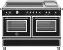 Bertazzoni HER125I2ENET 120cm Heritage Twin Oven Induction Range Cooker - Nero Matt*contact store for price*