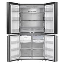Hisense RQ5X560SFLES MultiDoor American style fridge freezer - Black & Stainless Steel