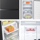 Hisense RB327N4ABD 50/50 Total No Frost fridge freezer - Black
