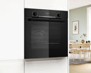 Bosch HQA574BB3B Series 4 Steam Pyrolytic cleaning built-in single oven - Black