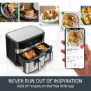 Tefal EY942DG1 Easy Fry Dual XXL Air Fryer - Stainless Steel, 11L