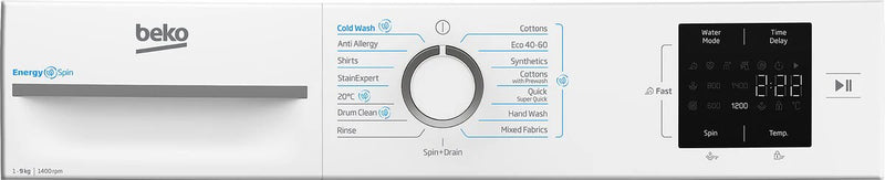 Beko BM3WT3941W 9kg 1400rpm Washing Machine - ProSmart™ Inverter Motor [28-minute quick wash]*contact store for price*