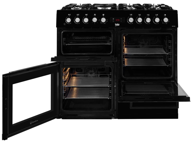 Beko KDVF100K 100cm Dual Fuel Range Cooker - Black*contact store for price*