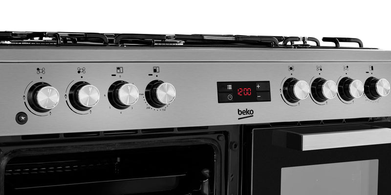 Beko KDVF90X 90cm Dual Fuel Range Cooker - Stainless*contact store for price*