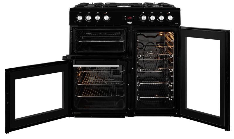 Beko KDVF90K 90cm Dual Fuel Range Cooker - Black*contact store for price*