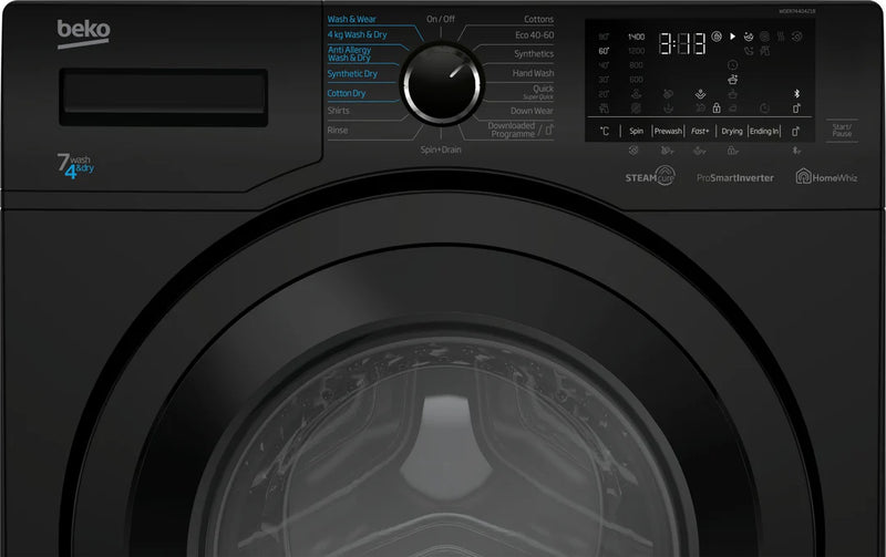 Beko WDER7440421B 7kg/4kg 1400rpm Washer Dryer - Black