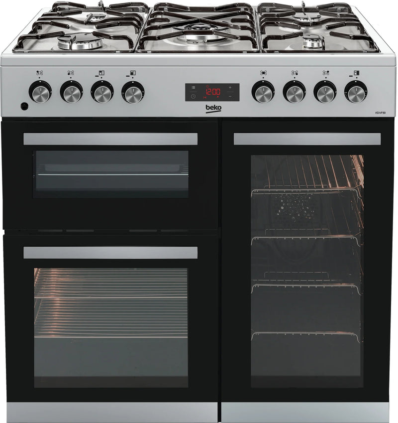 Beko KDVF90X 90cm Dual Fuel Range Cooker - Stainless*contact store for price*