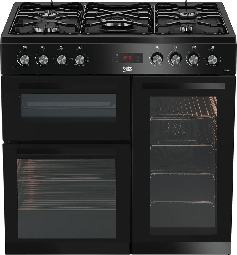 Beko KDVF90K 90cm Dual Fuel Range Cooker - Black*contact store for price*