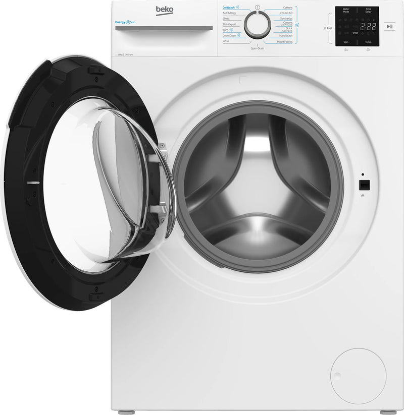 Beko B3W31041W 10kg EnergySpin 1400rpm Washing Machine - White [28-min quick programme]*contact store for price*