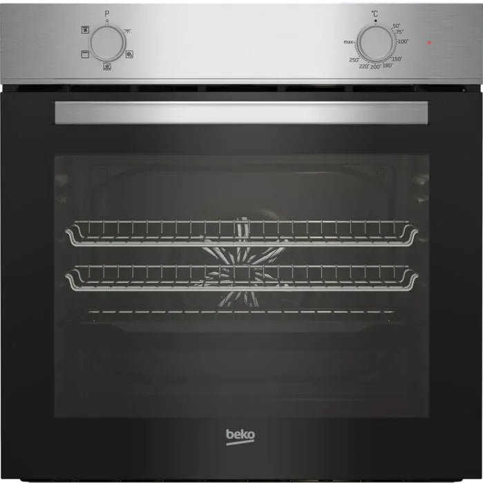 Beko BBSF210SX Fan Oven & Ceramic Hob Pack