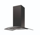 CATA ISLA90BK 90cm Black Curved Glass Chimney Hood
