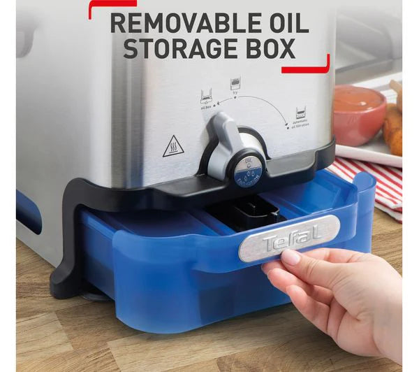 Tefal FR804040 OleoClean Pro Deep Fryer - stainless steel
