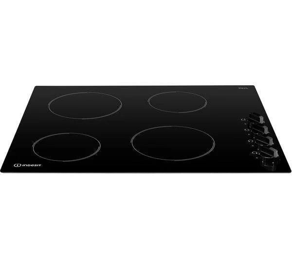 Indesit RI860C 58cm Electric Ceramic Hob with Knobs - Black*contact store for price*