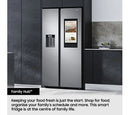 Samsung RS6HA8891SL Family Hub Plumbed American Style Fridge Freezer*contact store for price*