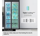 Samsung RS6HA8891SL Family Hub Plumbed American Style Fridge Freezer*contact store for price*