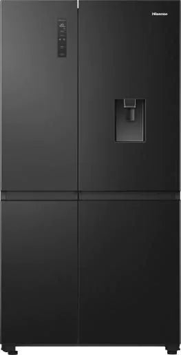 Hisense RS840N4WFE PureFlat Non-Plumbed American Style Fridge Freezer - Black