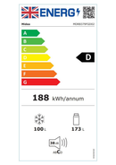 Midea MDRB379FGD02 Total No Frost 60/40 fridge freezer - Silver