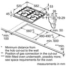 Neff T26CIP8N0 N70 4 burner gas hob - Stainless steel