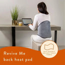 Dreamland 16966 Revive Me Lumbar Heat Pad Heated Electric Back Pad Velvety Grey*contact store for price*