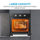 Midea MBO65M90M1-BK Multifunction Single Fan Oven - Black