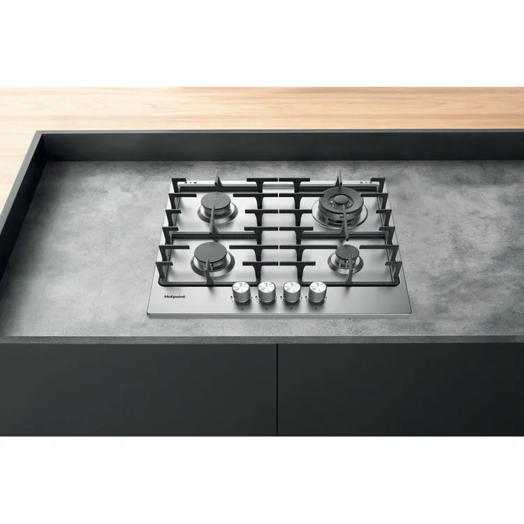 Hotpoint PPH60PFIXUK 60cm 4 ring Gas Hob - Stainless Steel*contact store for price*