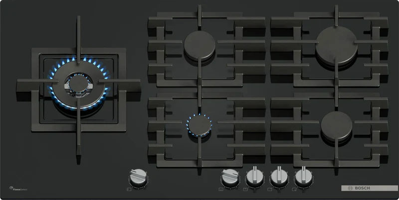 Bosch PPM9A6I40 Series 6 90cm Tempered Glass Gas Hob*contact store for price*