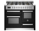 Bertazzoni PRO1106MFETNET 110cm Professional XG Dual Fuel Range Cooker – Gloss Black*contact store for price*