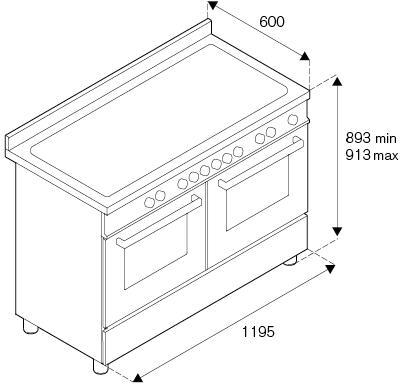 Bertazzoni MAS125I2EXT Master Deluxe 120cm Induction Range Cooker - Stainless steel*contact store for price*
