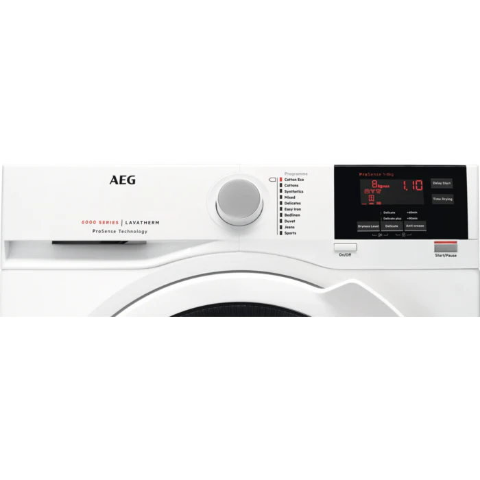 AEG T6DBG821N ProSense 8kg Condenser Tumble Dryer - White