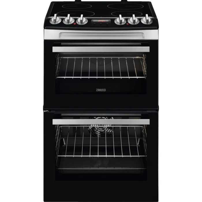 Zanussi ZCV46250XA 55cm Electric Cooker with Ceramic Hob - Steel*contact store for price*
