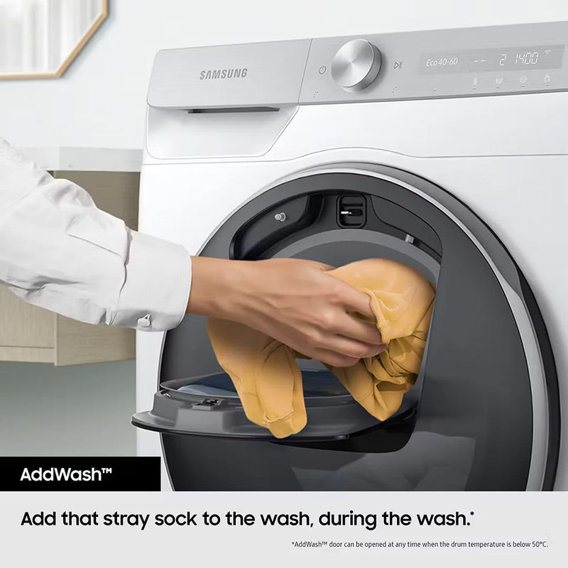 Samsung WW90T554DAW Hygiene Steam 9kg Washing Machine with AddWash™ - White*contact store for price*