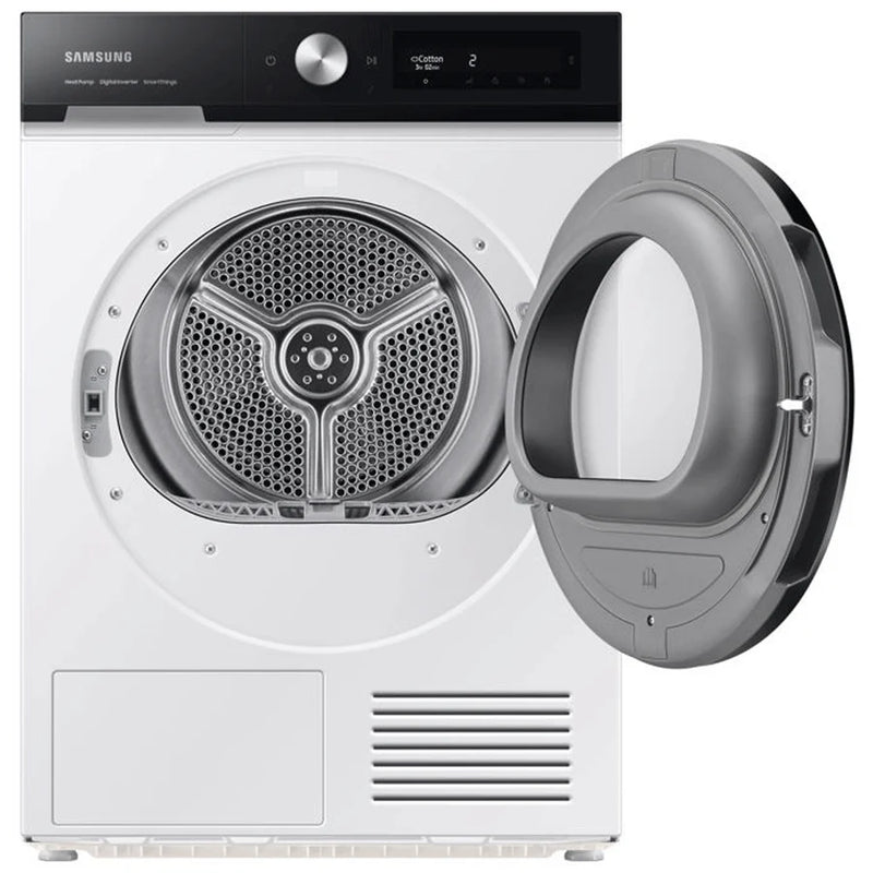 Samsung DV90BB5245AES1 9kg Series 6+ Heat Pump Tumble Dryer - White/Black panel [Free 5-year parts & labour guarantee]