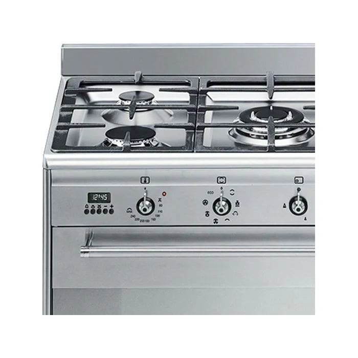 Smeg SUK91MFX9 90cm Concert Dual Fuel Range Cooker - Stainless Steel [AVAILABLE TO ORDER]*contact store for price*