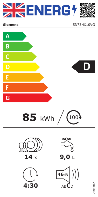 Siemens SN73HX10VG iQ300 14-place integrated dishwasher [free 5-year parts & labour guarantee]*contact store for price*