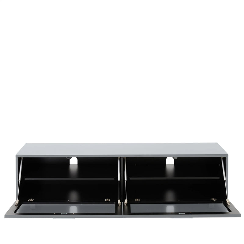 TTAP Sorrento Gloss Grey 160cm Wide TV Cabinet (SOR-1600-GRY)