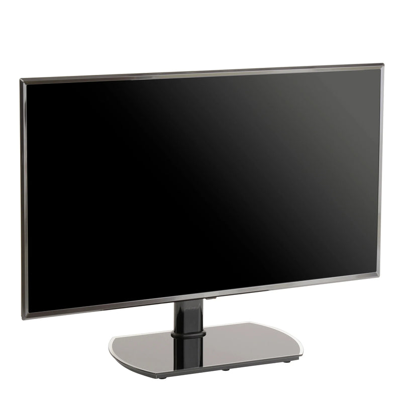 TTAP PED64F TV stand with Bracket - Black Glass