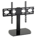 TTAP PED64F TV stand with Bracket - Black Glass