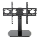 TTAP PED64F TV stand with Bracket - Black Glass