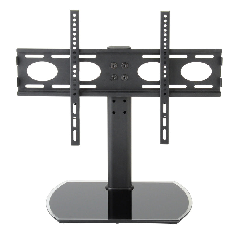 TTAP PED64F TV stand with Bracket - Black Glass