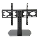 TTAP PED64F TV stand with Bracket - Black Glass