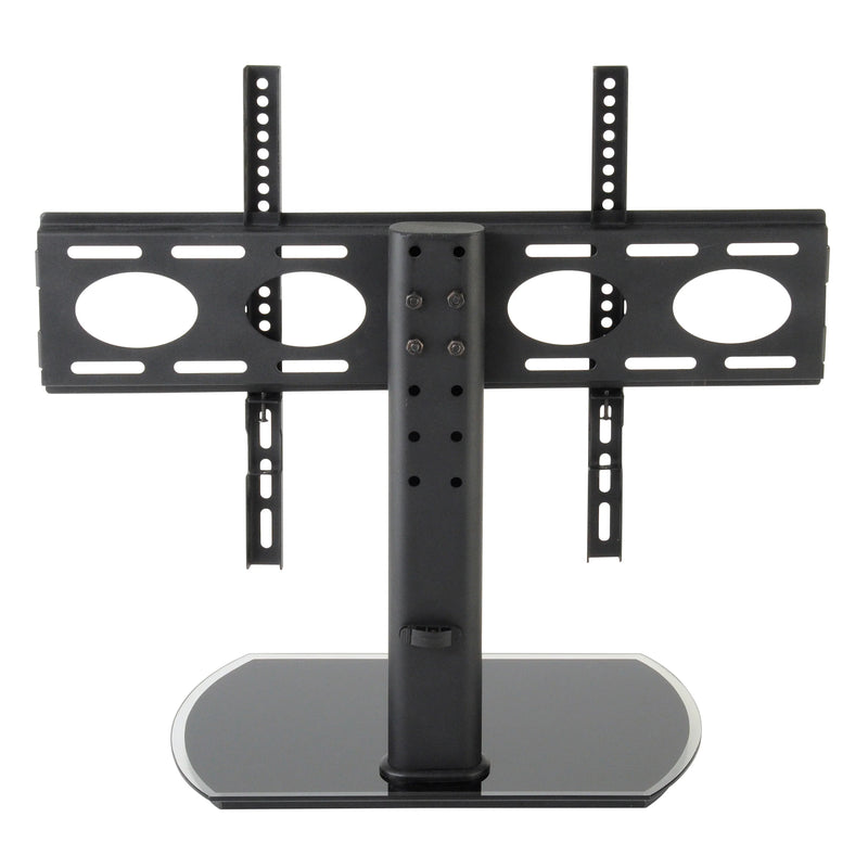 TTAP PED64F TV stand with Bracket - Black Glass