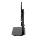 TTAP PED64F TV stand with Bracket - Black Glass