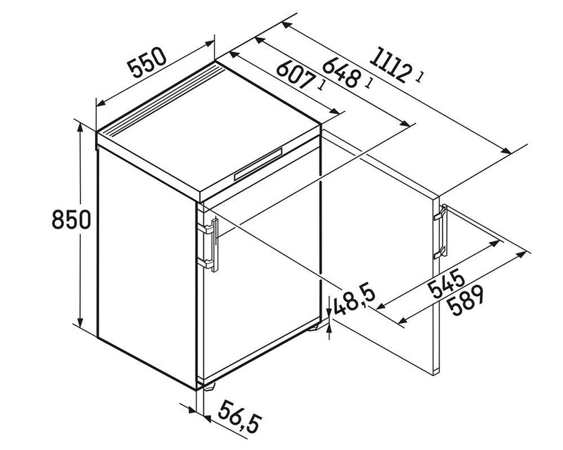 Liebherr TGN 14Ve04 Pure NoFrost 55cm Undercounter Freezer - White*contact store for price*