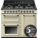 Smeg TR103P 100cm Dual Fuel Victoria Range Cooker - Cream [Free 5-year parts & labour guarantee]*contact store for price*