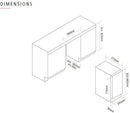 Caple WI3125BS 30cm Undercounter Single Zone Black Steel Wine Cooler*contact store for price*