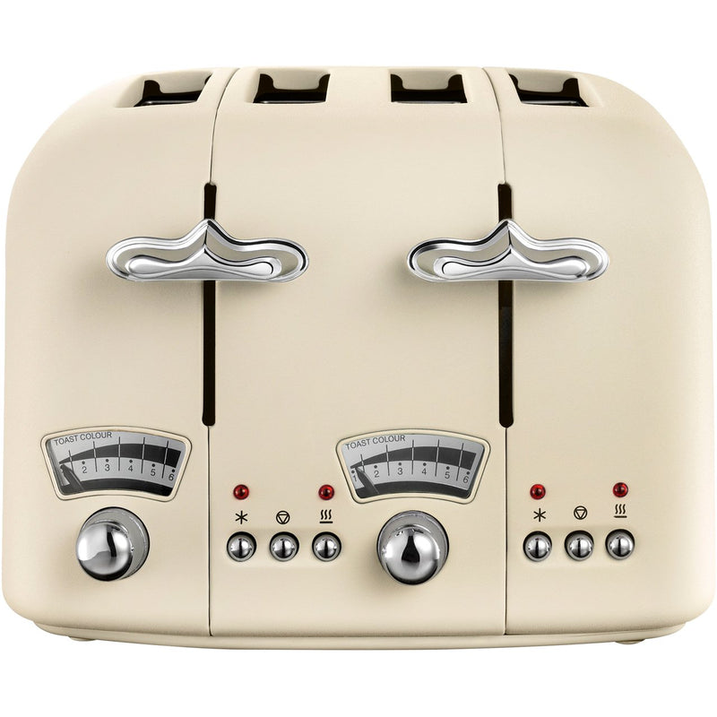 Delonghi Argento 4 Slice Toaster in Cream