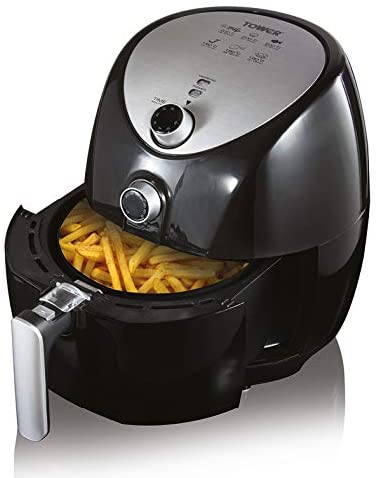 Tower T17021 Air Fryer with Rapid Air Circulation and 60 Min Timer, 4.3 Litre, Black
